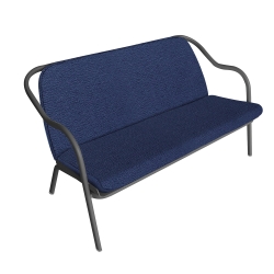 Banquette anthracite_denim chenille