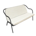 Banquette anthracite_ecru bouclé