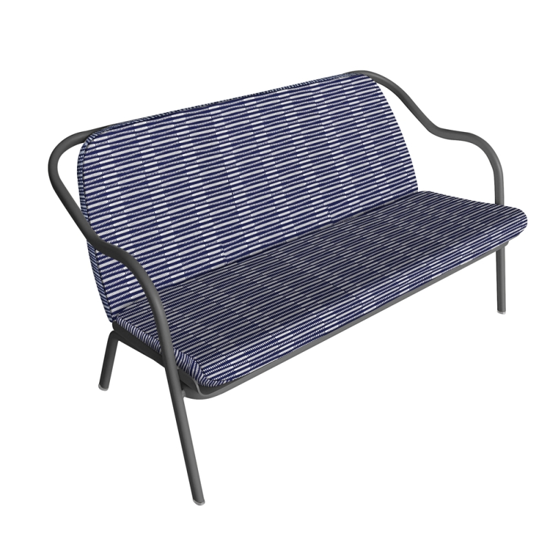 Banquette anthracite_marine