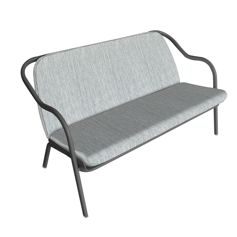 Banquette anthracite_turquoise