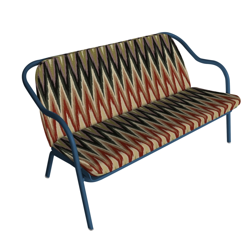 Banquette bleu pétrole_panama