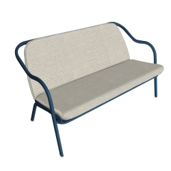 Banquette bleu pétrole_sable