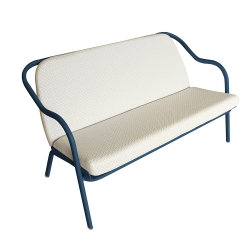 Banquette bleu pétrole_taupe