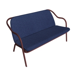 Banquette bordeaux_denim chenille