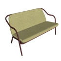 Banquette bordeaux_tilleul chenille