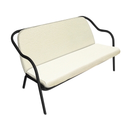 Banquette charbon_écru chenille