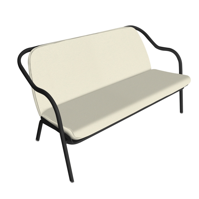 Banquette charbon_écru toile