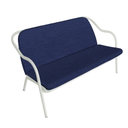 Banquette écume_denim bouclé