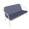 Banquette écume_marine