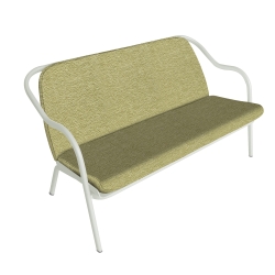 Banquette écume_tilleul chenille