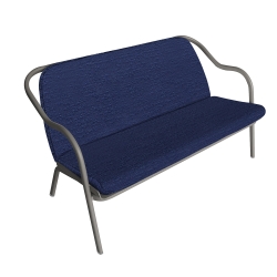 Banquette galet_denim bouclé