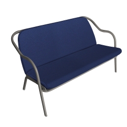 Banquette galet_denim toile
