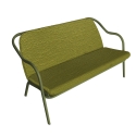 Banquette kaki_tilleul bouclé