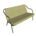Banquette kaki_tilleul chenille