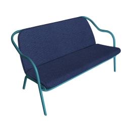 Banquette lagune_denim chenille