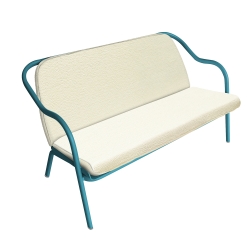 Banquette lagune_écru chenille