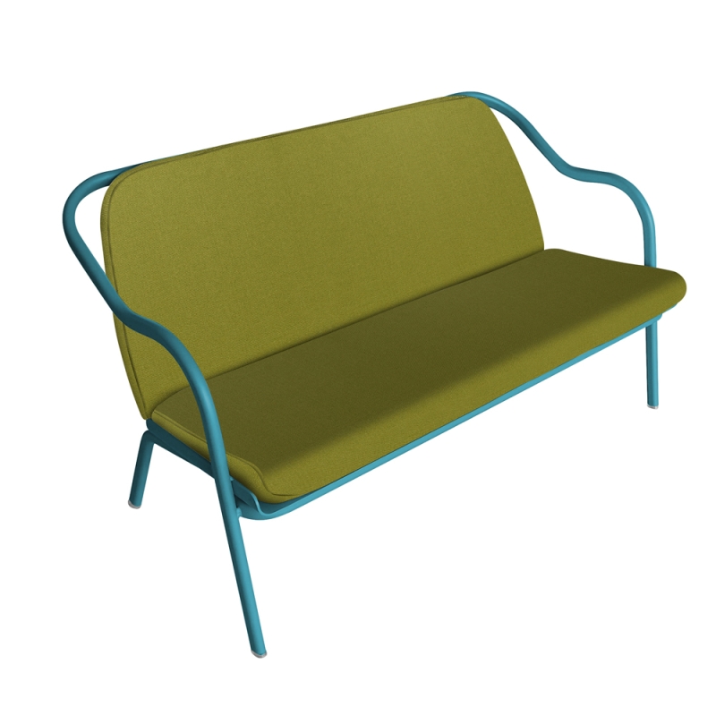 Banquette lagune_tilleul toile