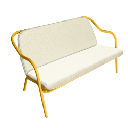 Banquette mimosa_écru chenille