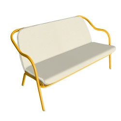 Banquette mimosa_écru toile