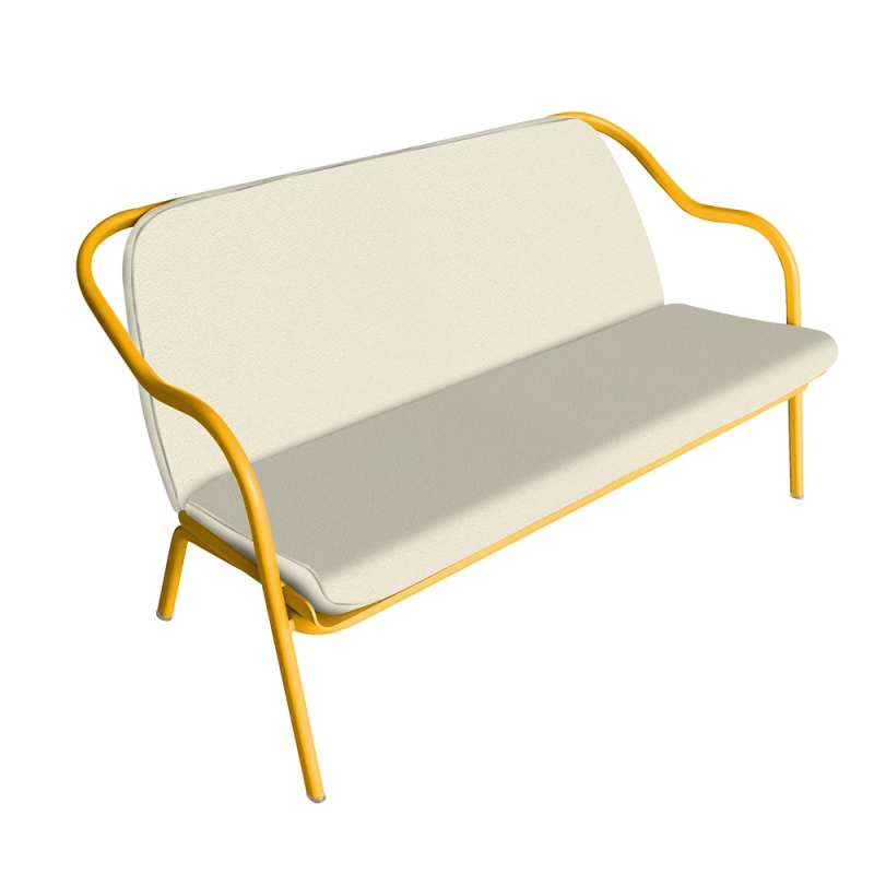 Banquette mimosa_écru toile