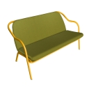 Banquette mimosa_tilleul toile
