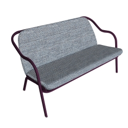 Banquette prune_azur