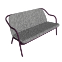Banquette prune_perle