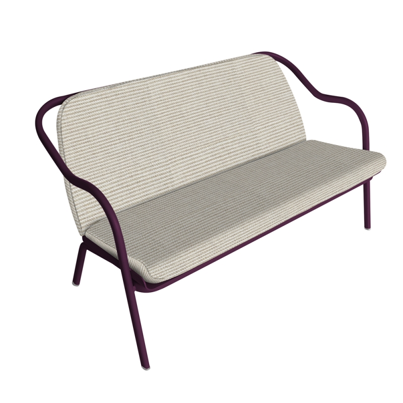 Banquette prune_sable
