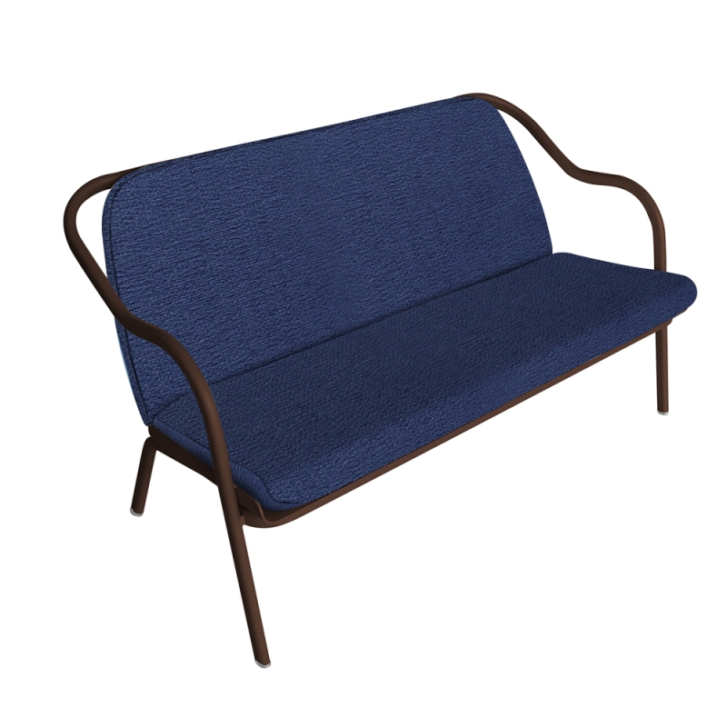 Banquette rouille_denim chenille