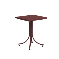 Table 2 personnes 60x60 bordeaux