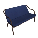 Banquette rouille_denim toile