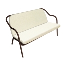 Banquette rouille_écru chenille