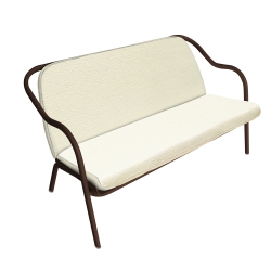Banquette rouille_écru chenille