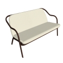 Banquette rouille_écru toile