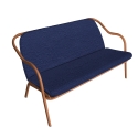 Banquette terracotta_denim bouclé