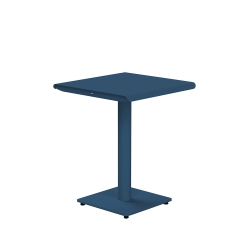 Table 2 personnes 60x60 bleu pétrole