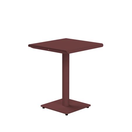 Table 2 personnes 60x60 bordeaux