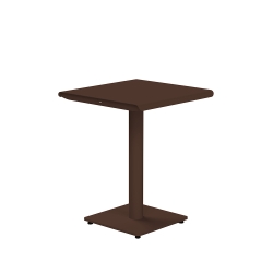 Table 2 personnes 60x60 rouille