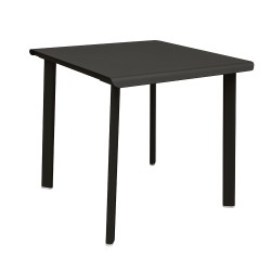 Table 2 personnes 70x70 charbon