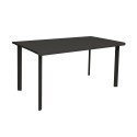 Table 4 personnes 140x80 charbon