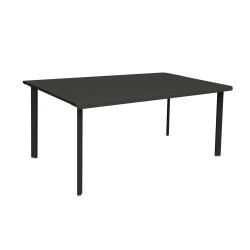 Table 6 personnes 180x100 charbon