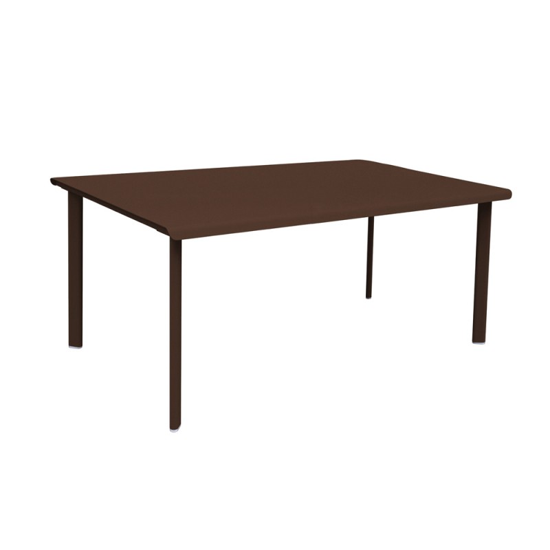 Table 6 personnes 180x100 rouille