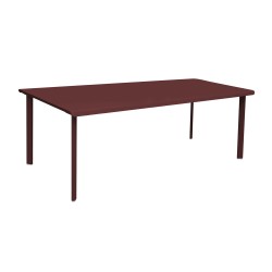 Table 8 personnes 220x100 bordeaux
