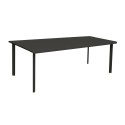 Table 8 personnes 220x100 charbon