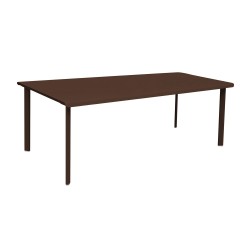 Table 8 personnes 220x100 rouille