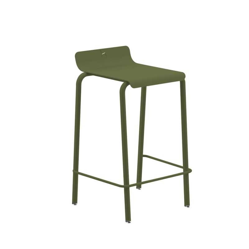 Tabouret comptoir kaki
