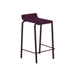 Tabouret comptoir prune