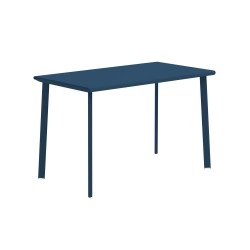 Table 4 personnes comptoir bleu pétrole