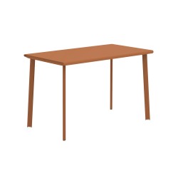 Table 4 personnes comptoir terracotta
