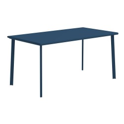 Table 6 personnes comptoir bleu pétrole